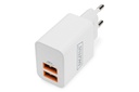 Digitus USB Charger 2xUSB-A 15W 2x24A white