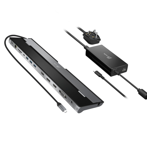 J5create USB-C Triple Display Docking Station wit