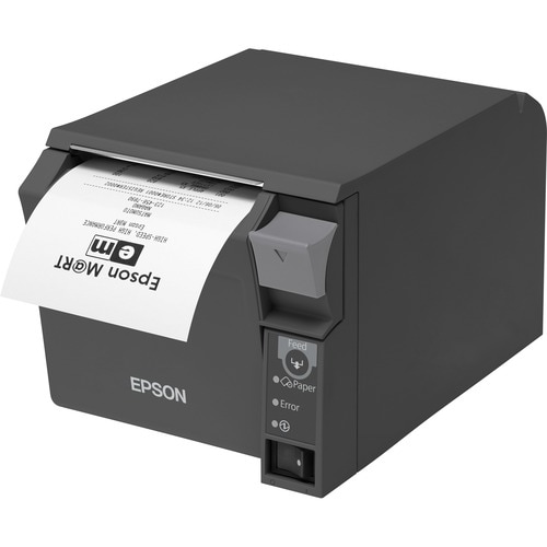 Epson TM-T70II (025A0): Serial + Built-in USB, PS, Black, EU  Fast Receipt Printer