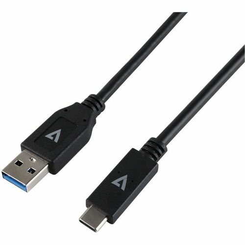 V7 Black USB Cable USB 3.1 A Male to USB-C Male 1m 3.3ft
