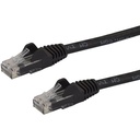 Startech.Com 0.5m Black Gigabit Snagless RJ45 UTP Cat6 Patch Cable - 0.5 m Patch Cord