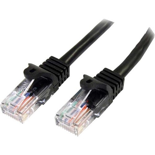 Startech.Com 5m Cat5e Patch Cable with Snagless RJ45 Connectors - Black - 5 m Patch Cord