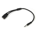 Startech.Com Slim Stereo Splitter Cable - 3.5mm Male to 2x 3.5mm Female