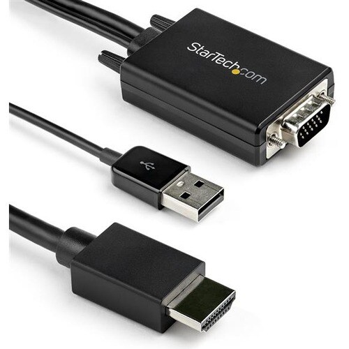 Startech.Com 2 m (6.6 ft.) VGA to HDMI Adapter Cable - USB Powered - 1080p