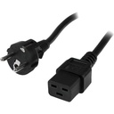 Startech.Com 2m Computer Power Cord - Schuko CEE7 to IEC 320 C19