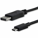 Startech.Com 3.3 ft. (1 m) USB-C to DisplayPort Cable - 4K 60Hz - Black