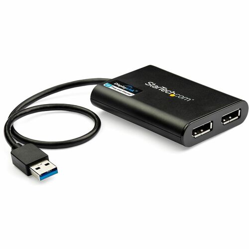 Startech.Com USB to Dual DisplayPort Adapter - 4K 60Hz - USB 3.0 (5Gbps)