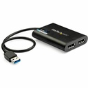 Startech.Com USB to Dual DisplayPort Adapter - 4K 60Hz - USB 3.0 (5Gbps)