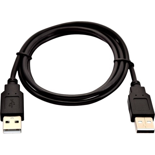 V7 Black USB Cable USB 2.0 A Male to USB 2.0 A Male 1m 3.3ft