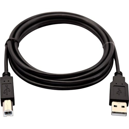 V7 Black USB Cable USB 2.0 A Male to USB 2.0 B Male 2m 6.6ft