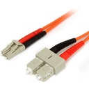 Startech.Com 2m Multimode 62.5/125 Duplex Fiber Patch Cable LC - SC
