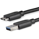 Startech.Com 2m (6ft) Slim SuperSpeed USB 3.0 A to Micro B Cable - M/M
