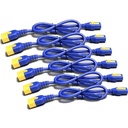 Apc Power Cord Kit (6 ea), Locking, C13 to C14, 0.6m