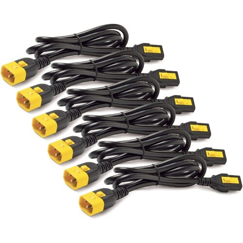 Apc Power Cord Kit (6 ea), Locking, C13 TO C14, 0.6m, Red