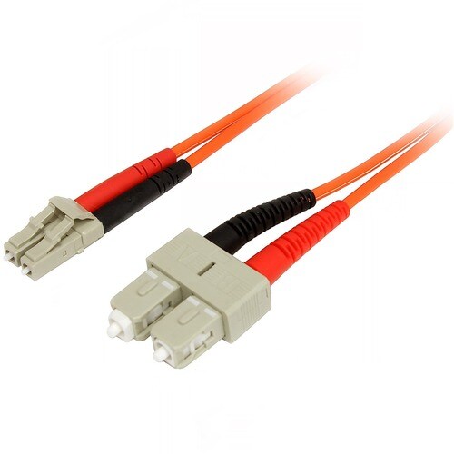 Startech.Com 1m Multimode 50/125 Duplex Fiber Patch Cable LC - SC