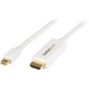 Startech.Com Mini DisplayPort to HDMI Converter Cable - 6 ft (2m) - 4K - White