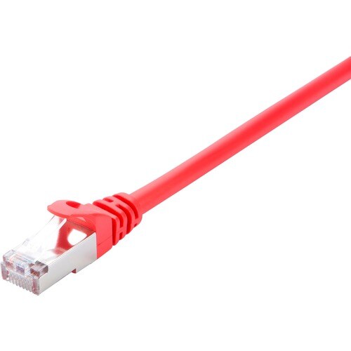 V7 Red Cat6 Shielded (STP) Cable RJ45 Male to RJ45 Male 10m 32.8ft