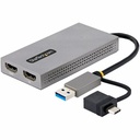 Startech.Com USB-A/USB-C to Dual HDMI Adapter