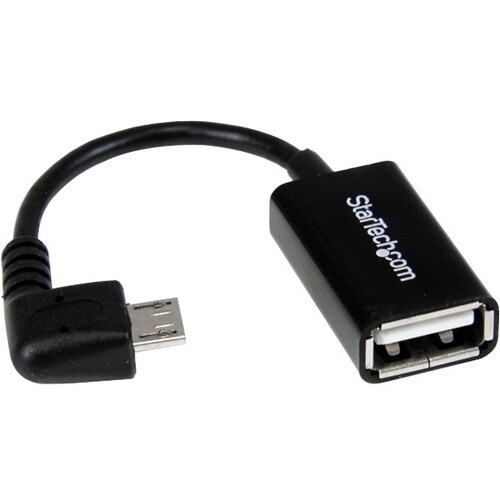 Startech.Com 5in Right Angle Micro USB to USB OTG Host Adapter M/F