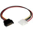 Startech.Com 12in SATA to Molex LP4 Power Cable Adapter - F/M