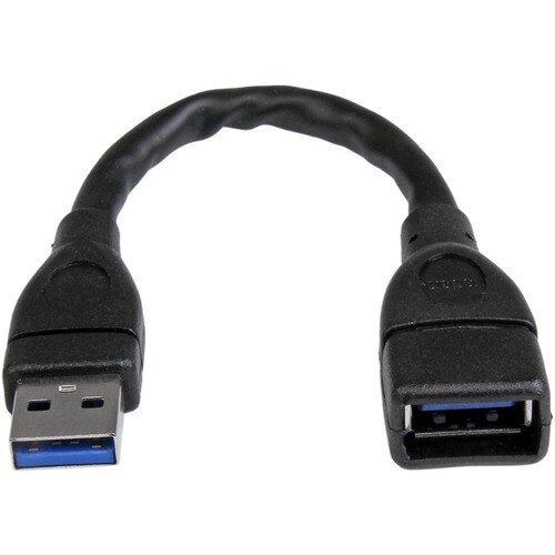 Startech.Com 6in Black USB 3.0 Extension Adapter Cable A to A - M/F