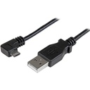 Startech.Com Micro-USB Charge-and-Sync Cable M/M - Right-Angle Micro-USB - 24 AWG - 0.5 m