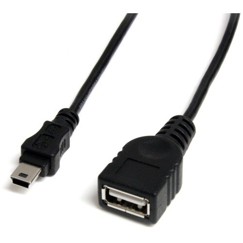 Startech.Com 1 ft Mini USB 2.0 Cable - USB A to Mini B F/M