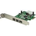 Startech.Com 3 Port 2b 1a 1394 PCI Express FireWire Card Adapter