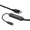 Startech.Com 3m / 10 ft USB C to DisplayPort Cable - USB-C to DP Cable - 4K 60Hz - Black