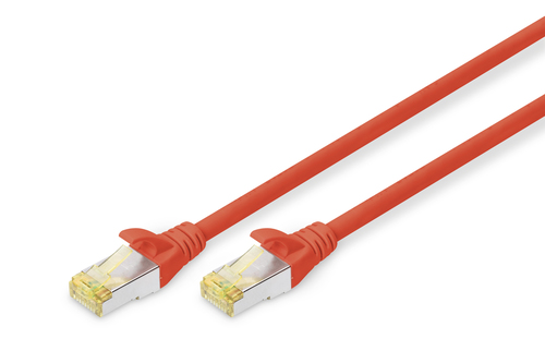 Digitus CAT 6A S-FTP  0.25 M  KIRMIZI