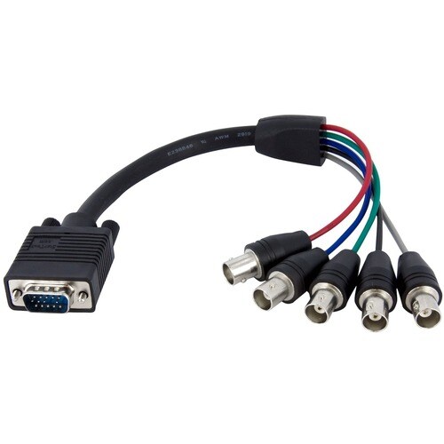 Startech.Com 1 ft Coax HD15 VGA to 5 BNC RGBHV Monitor Cable