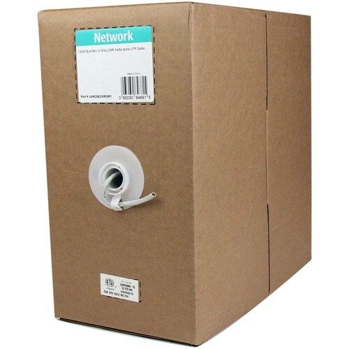 Startech.Com 1000 ft Bulk Roll of Gray CMR Cat5e Solid UTP Cable