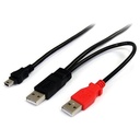 Startech.Com 6ft USB Y Cable for External Hard Drive