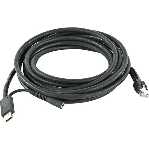 Zebra USB Cable (Shielded Series A Connector, 15ft. Straight), 12V