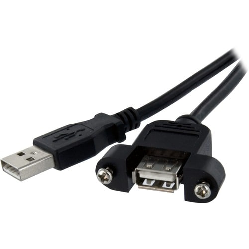 Startech.Com 2 ft Panel Mount USB Cable A to A - F/M