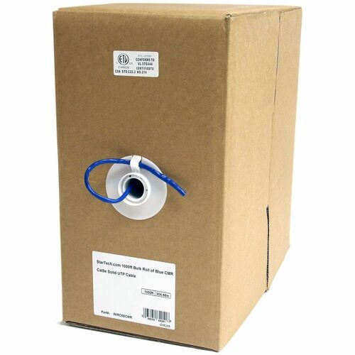 Startech.Com 1000 ft Bulk Roll of Gray CMR Cat5e Solid UTP Cable