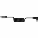Port Designs USB-C 90° to USB-C Spring Cable