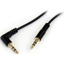 Startech.Com 3 ft Slim 3.5mm to Right Angle Stereo Audio Cable - M/M