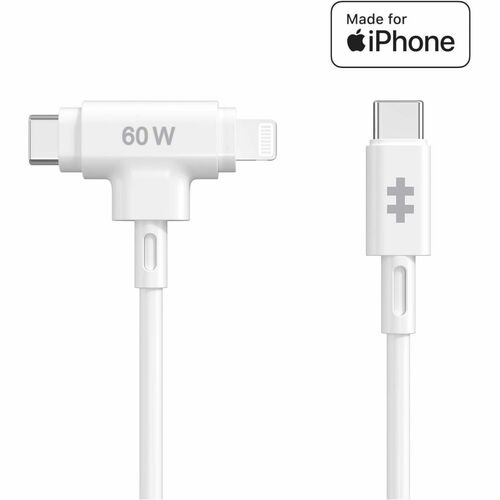 Targus HyperJuice USB-C and Lightning Hybrid Silicone Cable (1.5m/5ft)