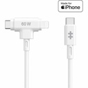 Targus HyperJuice USB-C and Lightning Hybrid Silicone Cable (1.5m/5ft)
