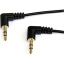 Startech.Com 3 ft Slim 3.5mm Right Angle Stereo Audio Cable - M/M