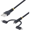 Startech.Com Lightning/Micro-USB/USB/USB-C Data Transfer Cable