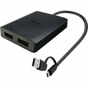 I - Tec USB-A/USB-C Dual 4K/60 Hz DisplayPort Video Adapter
