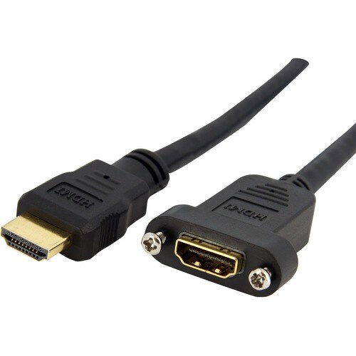 Startech.Com 3 ft Standard HDMI® Cable for Panel Mount - F/M
