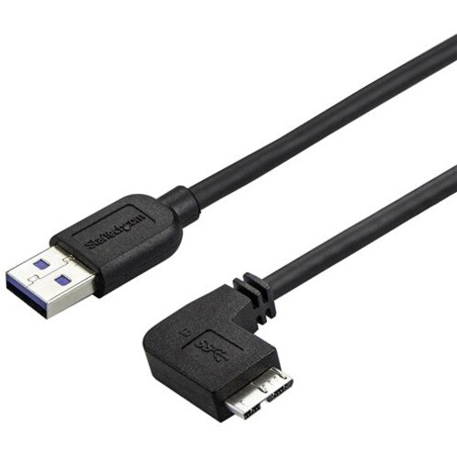Startech.Com Slim Micro USB 3.0 Cable - Right-Angle Micro-USB - 2m (6ft)