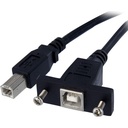 Startech.Com 3 ft Panel Mount USB Cable B to B - F/M