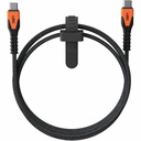 Urban Armor Gear Kevlar Core USB-C to USB-C Power Cable - Black/Orange