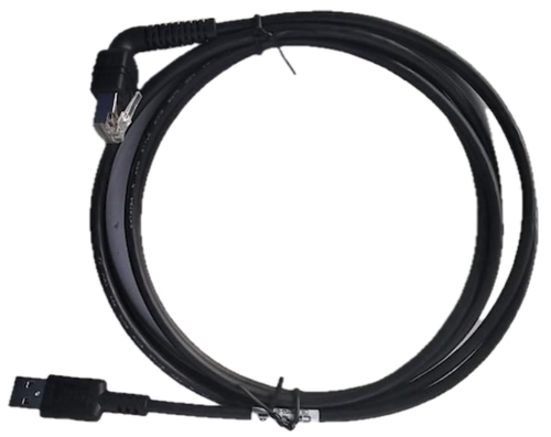 Zebra USB Cable: 7 ft with Connector angled at 90 degrees