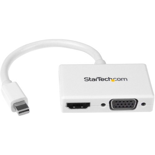 Startech.Com Travel A/V Adapter - 2-in-1 Mini DisplayPort to HDMI or VGA Converter - White