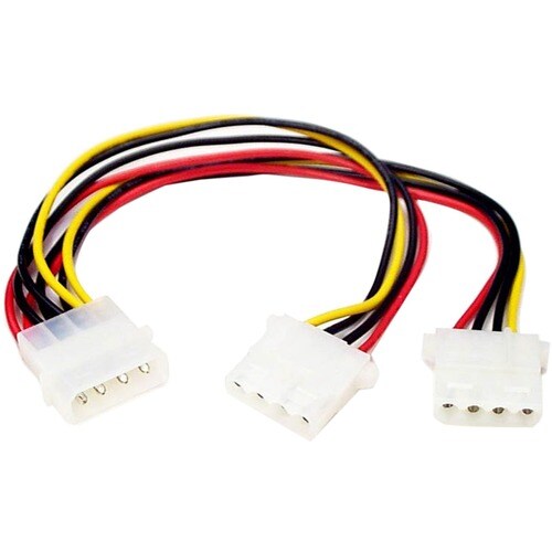 Startech.Com LP4 to 2x LP4 Power Y Splitter Cable M/F